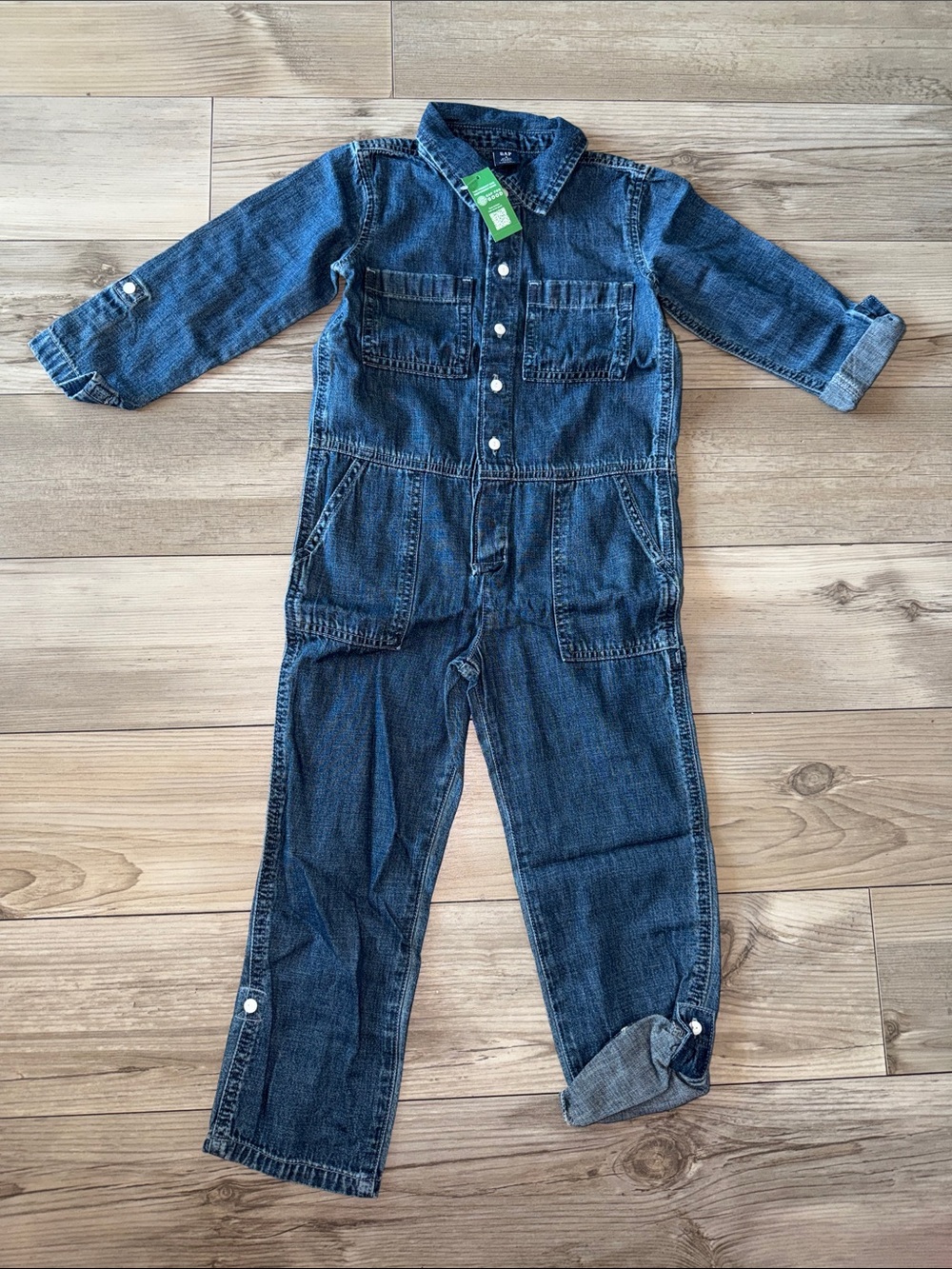 GAP Dark Blue Denim Overalls for Kids